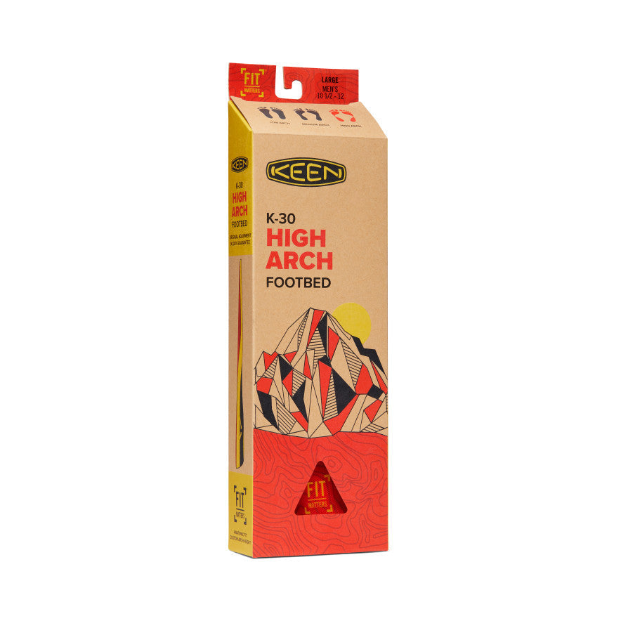 Men's Outdoor K-30 High Arch Insole Red | Keen