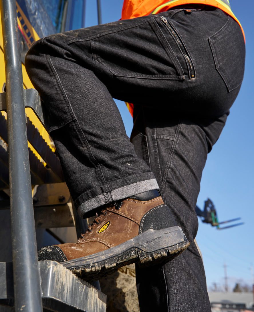 Women's Evanston 6" Waterproof Boot (Carbon Toe) Bison/Black | Keen