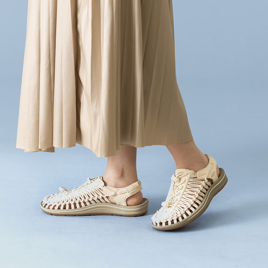 Women's UNEEK Sneaker White Cap/Cornstalk | Keen