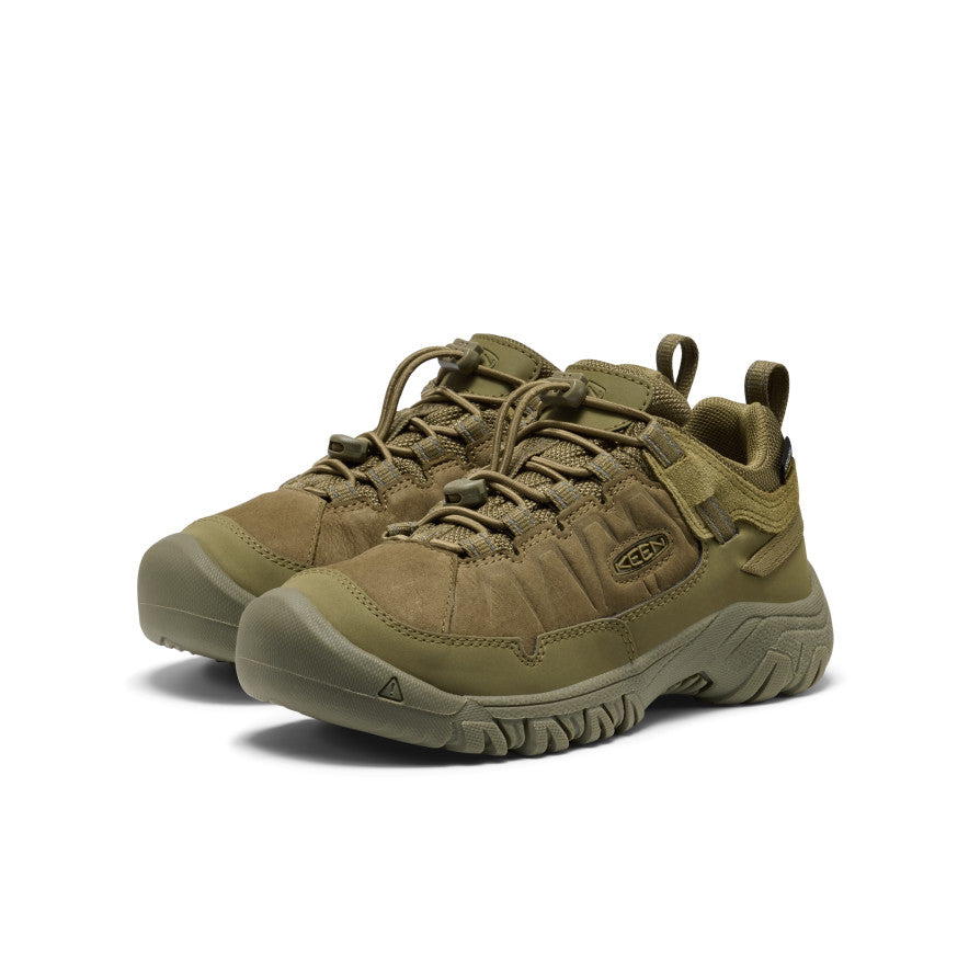 Big Kids' Targhee IV Waterproof Hiking Shoe Martini Olive | Keen
