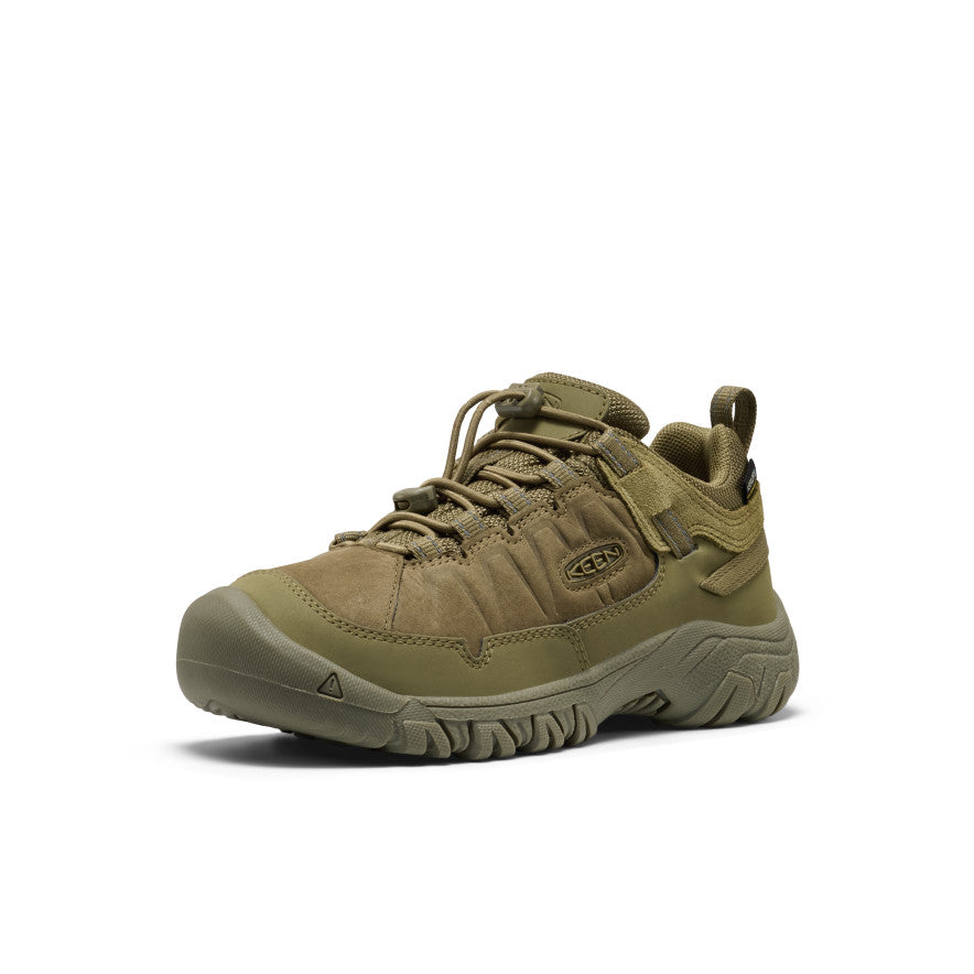 Big Kids' Targhee IV Waterproof Hiking Shoe Martini Olive | Keen