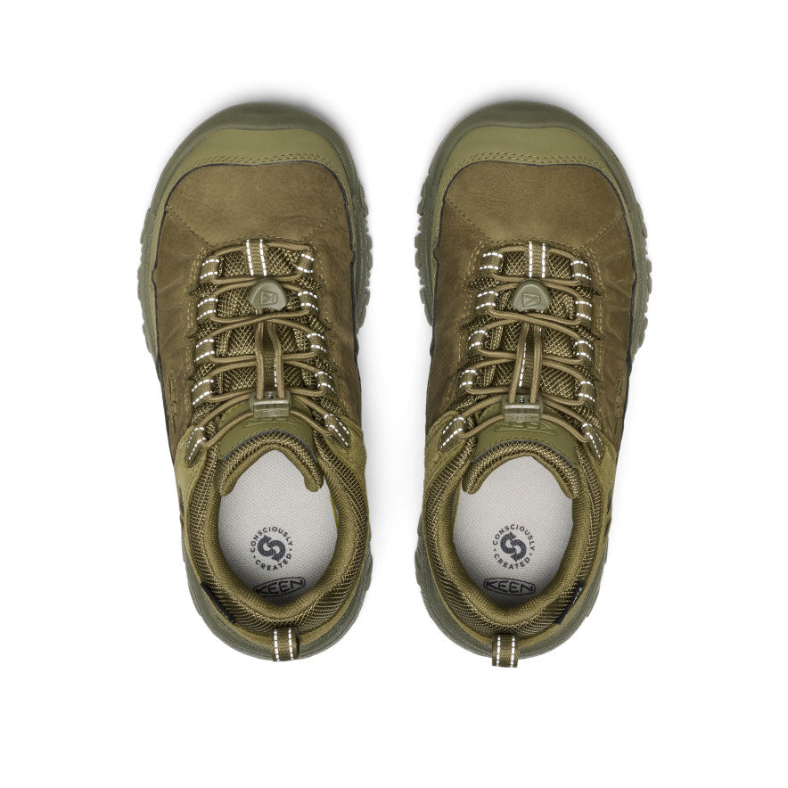Big Kids' Targhee IV Waterproof Hiking Shoe Martini Olive | Keen