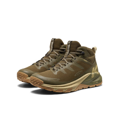 Men's Targhee Apex Wide Waterproof Hiking Boot Dark Olive/Khaki | Keen