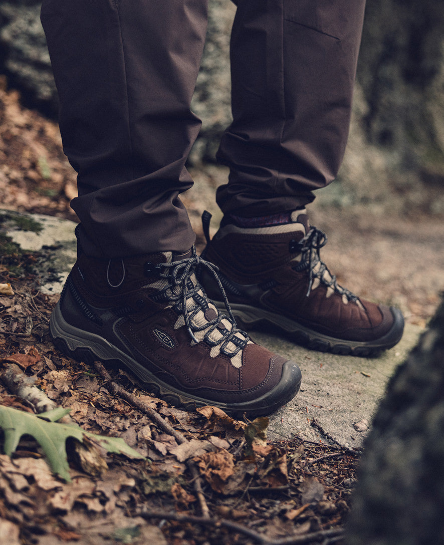 Men's Targhee IV Waterproof Hiking Boot Java/Brindle | Keen