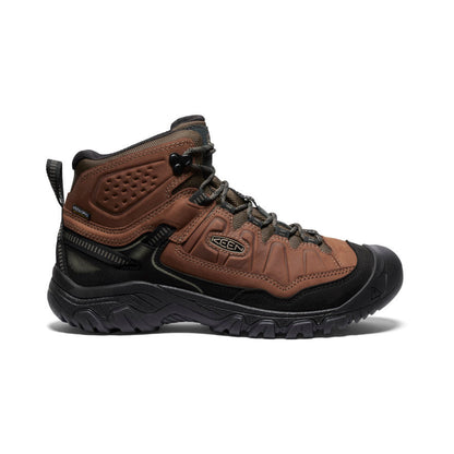 Men's Targhee IV Wide Waterproof Hiking Boot Bison/Black | Keen