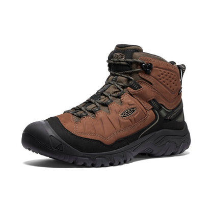 Men's Targhee IV Wide Waterproof Hiking Boot Bison/Black | Keen