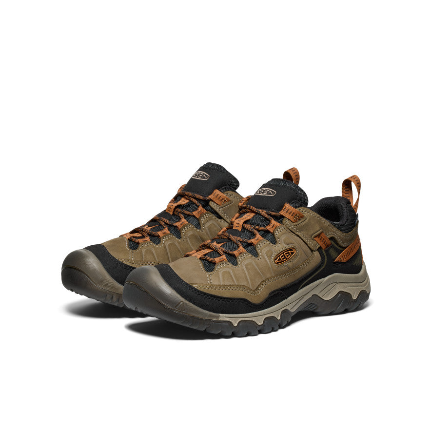 Men's Targhee IV Wide Waterproof Hiking Shoe Sea Turtle/Roasted Pecan | Keen