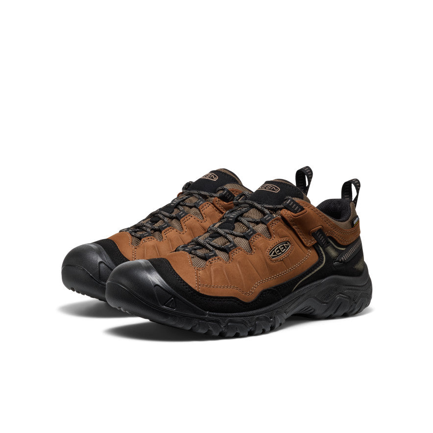 Men's Targhee IV Wide Waterproof Hiking Shoe Bison/Black | Keen