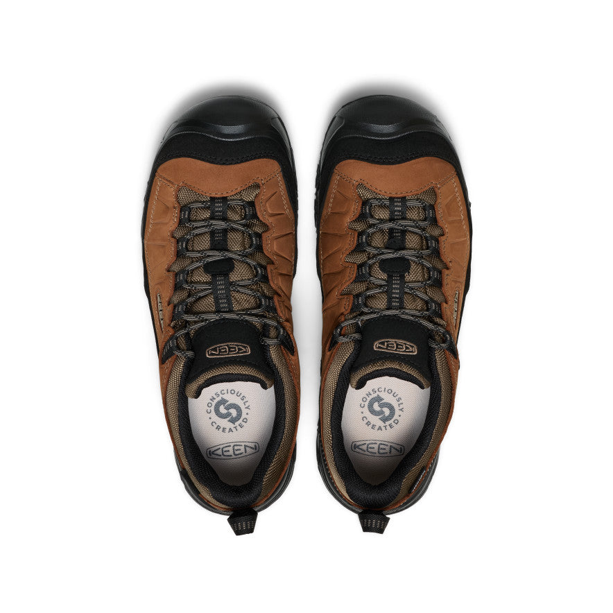 Men's Targhee IV Wide Waterproof Hiking Shoe Bison/Black | Keen