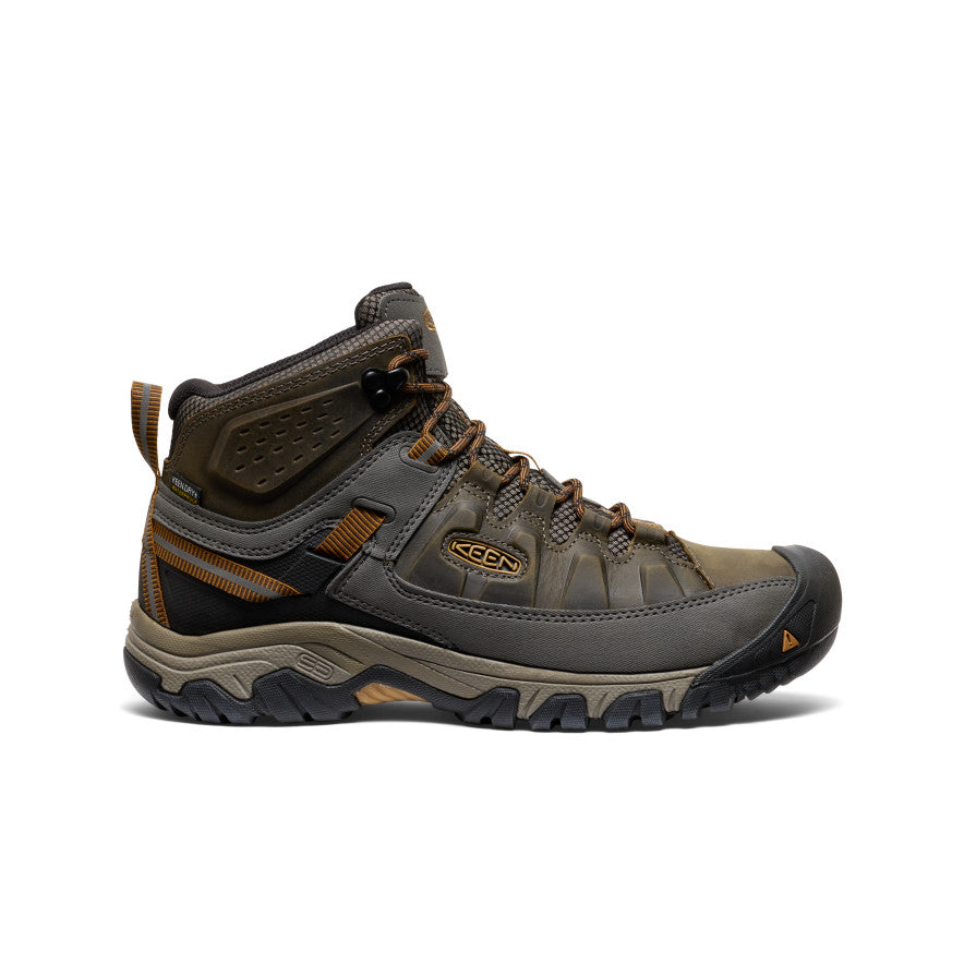 Men's Targhee III Waterproof Mid Wide Black Olive/Golden Brown | Keen