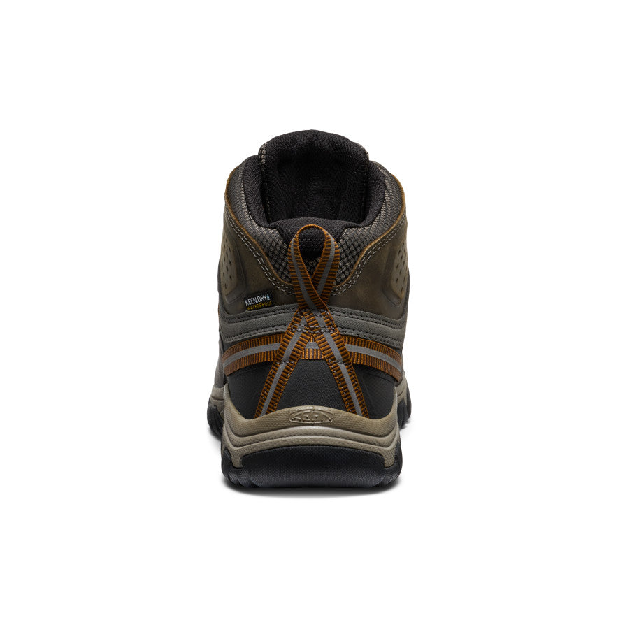 Men's Targhee III Waterproof Mid Wide Black Olive/Golden Brown | Keen