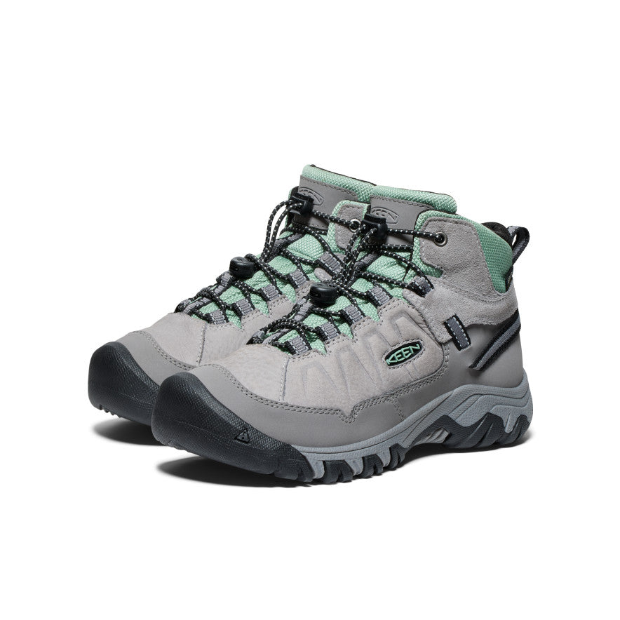 Big Kids' Targhee IV Waterproof Hiking Boot Alloy/Granite Green | Keen