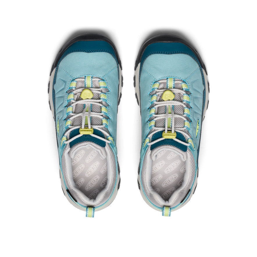 Big Kids' Targhee IV Waterproof Hiking Shoe Reef Waters/Daiquiri Green | Keen