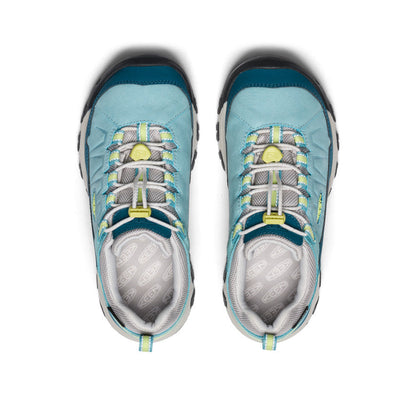 Big Kids' Targhee IV Waterproof Hiking Shoe Reef Waters/Daiquiri Green | Keen