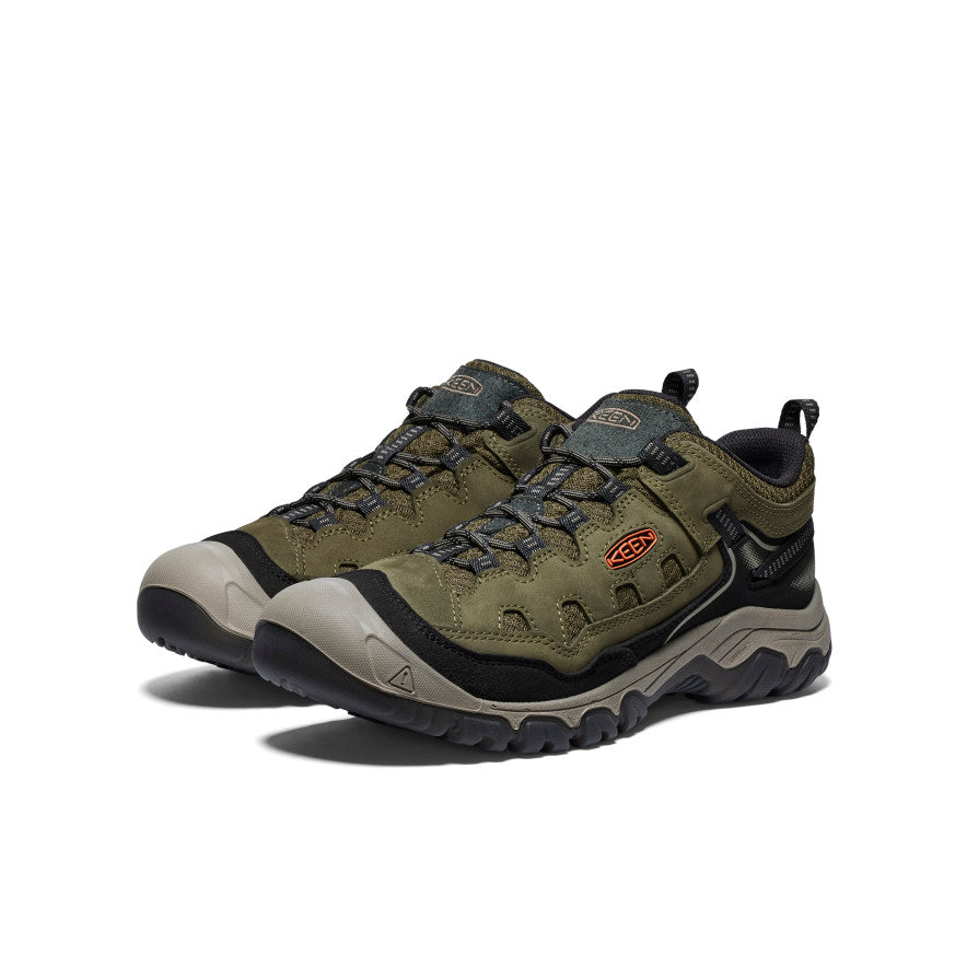 Men's Targhee IV Vented Hiking Shoe Dark Olive/Gold Flame | Keen