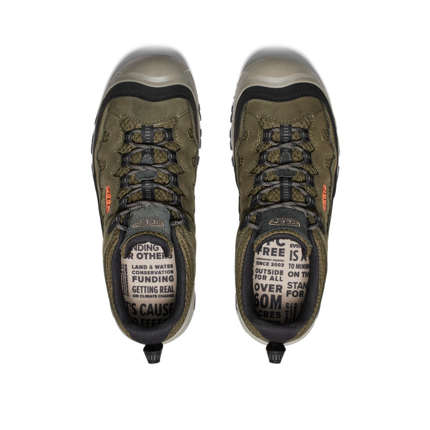 Men's Targhee IV Vented Hiking Shoe Dark Olive/Gold Flame | Keen