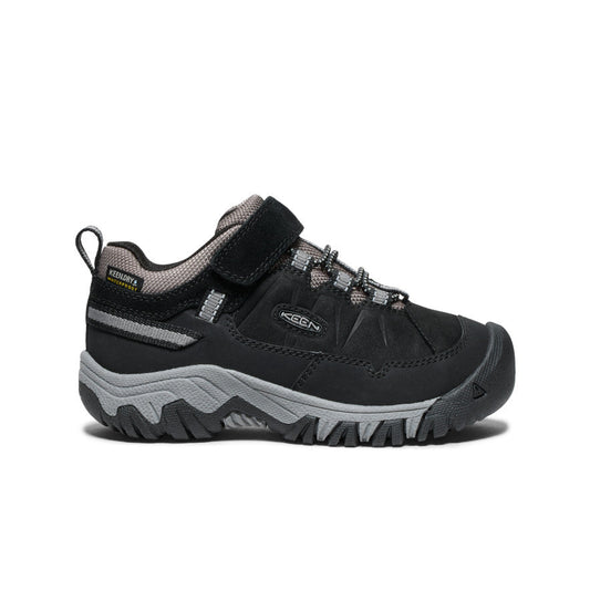 Little Kids' Targhee IV Waterproof Hiking Shoe Black/Steel Grey | Keen