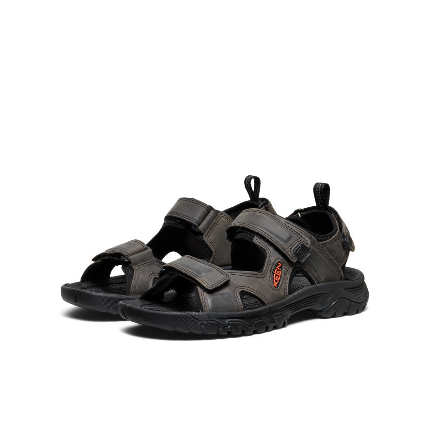 Men's Targhee III Open Toe Sandal Grey/Black | Keen