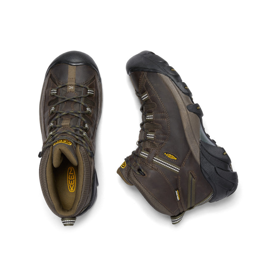 Men's Targhee II Waterproof Mid Wide Canteen/Dark Olive | Keen
