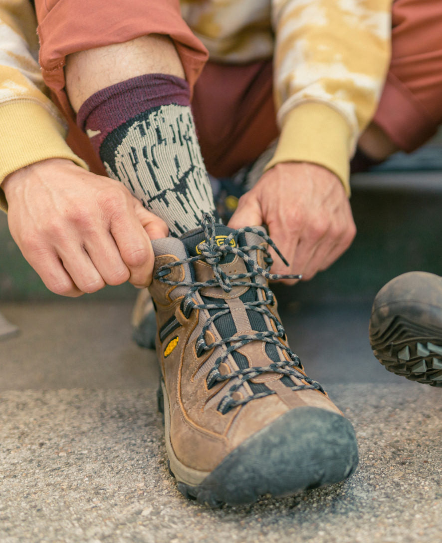 Men's Targhee II Waterproof Mid Wide Shitake/Brindle | Keen