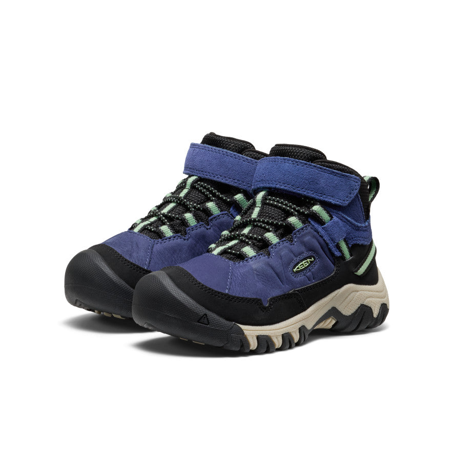 Little Kids' Targhee IV Waterproof Hiking Boot Skipper Blue/Hemlock | Keen