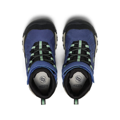 Little Kids' Targhee IV Waterproof Hiking Boot Skipper Blue/Hemlock | Keen