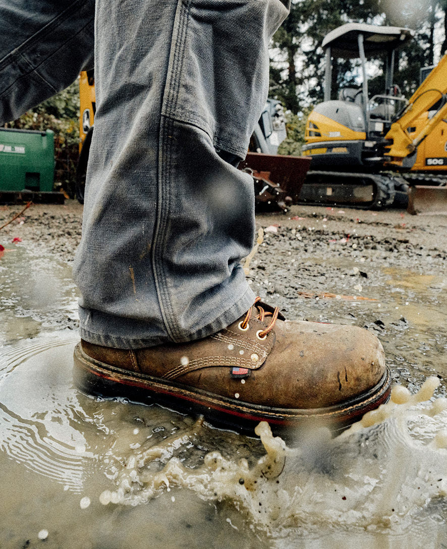 Men's Liberty 8" Waterproof 90° Heel Boot (Carbon Toe) Coffee Bean/Black | Keen