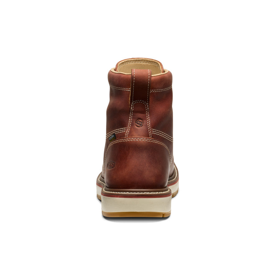 Men's Liberty 6" Waterproof 90° Heel Boot (Carbon Toe) Bombay Brown/Gum | Keen