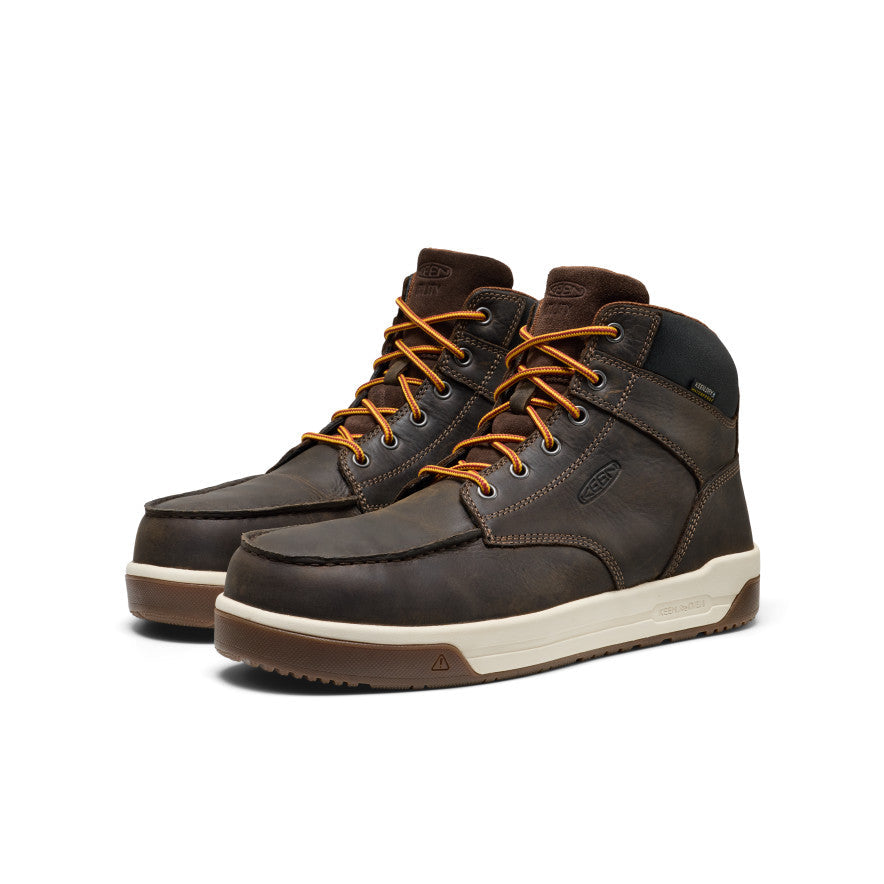 Men's Gibson Waterproof Work Boot (Carbon Toe) Cascade Brown/Gum | Keen
