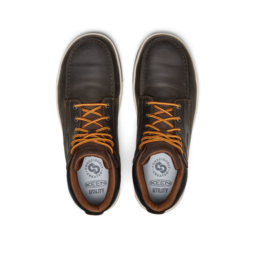 Men's Gibson Waterproof Work Boot (Carbon Toe) Cascade Brown/Gum | Keen
