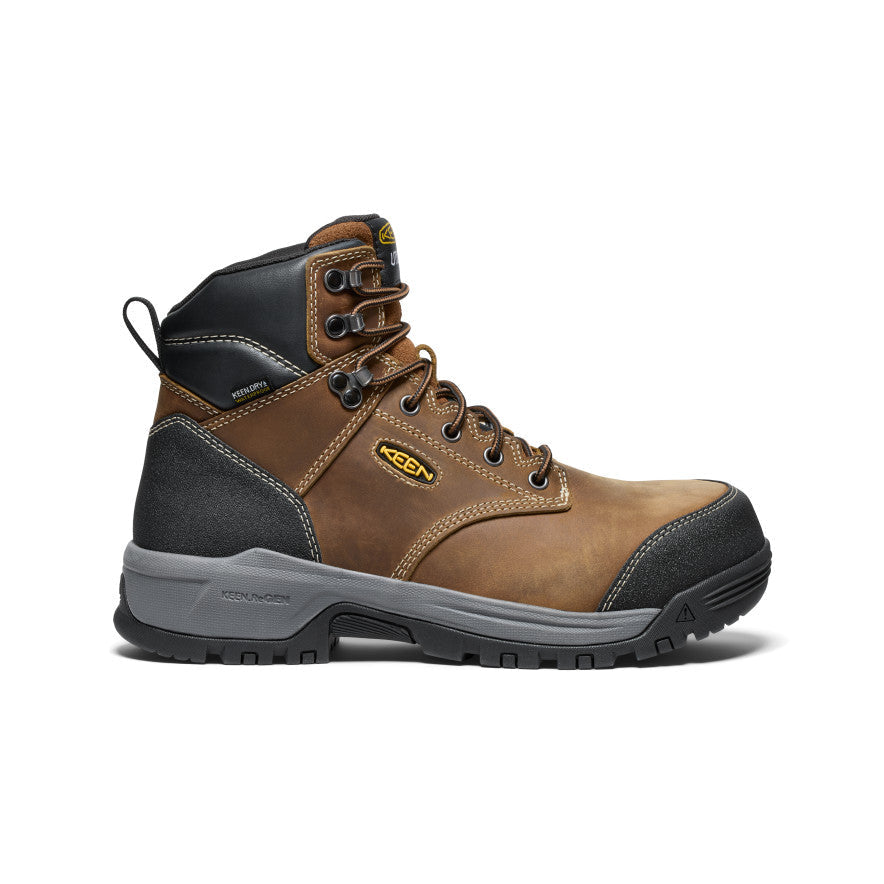 Men's CSA Evanston 6" Waterproof Boot (Carbon Toe) Bison/Black | Keen