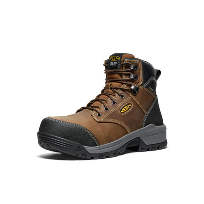 Men's CSA Evanston 6" Waterproof Boot (Carbon Toe) Bison/Black | Keen