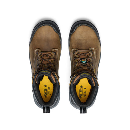 Men's CSA Evanston 6" Waterproof Boot (Carbon Toe) Bison/Black | Keen