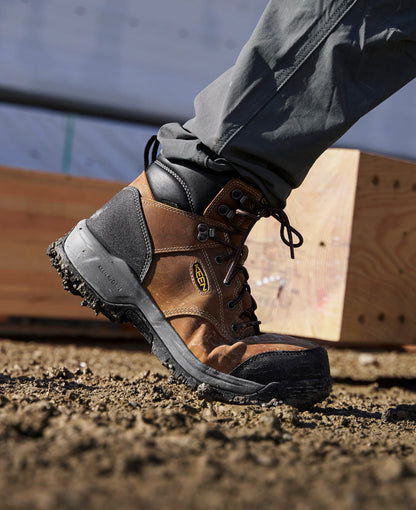 Men's CSA Evanston 6" Waterproof Boot (Carbon Toe) Bison/Black | Keen