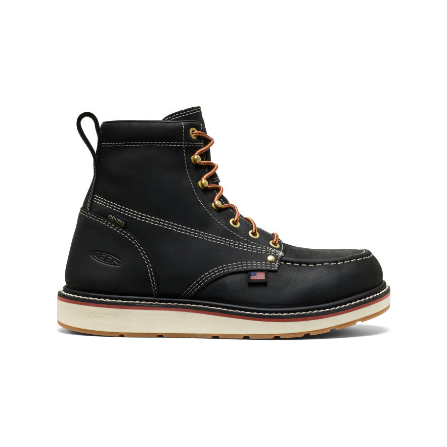 Men's Liberty 6" Waterproof Boot (Carbon Toe) Black/Gum | Keen
