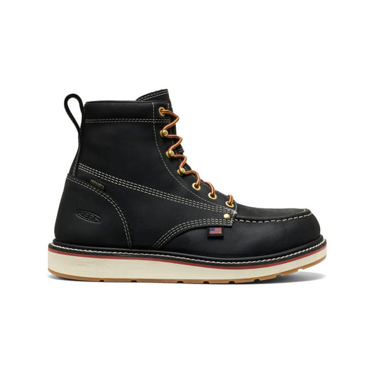 Men's Liberty 6" Waterproof Boot (Carbon Toe) Black/Gum | Keen