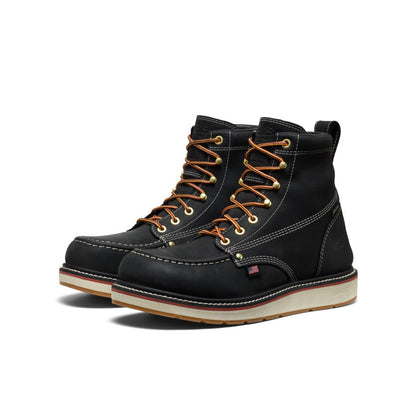 Men's Liberty 6" Waterproof Boot (Carbon Toe) Black/Gum | Keen