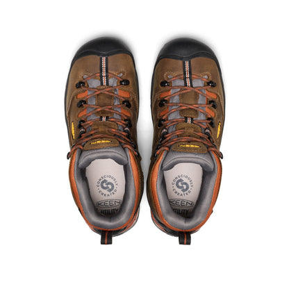 Men's Pittsburgh Energy 6" Waterproof Boot (Soft Toe) Cascade Brown/Black | Keen