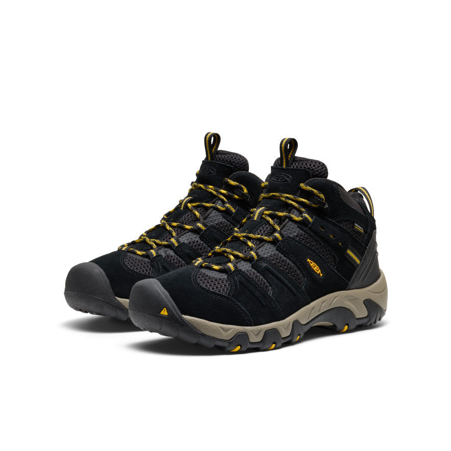 Men's Headout Waterproof Hiking Boot Black/Lemon Curry | Keen