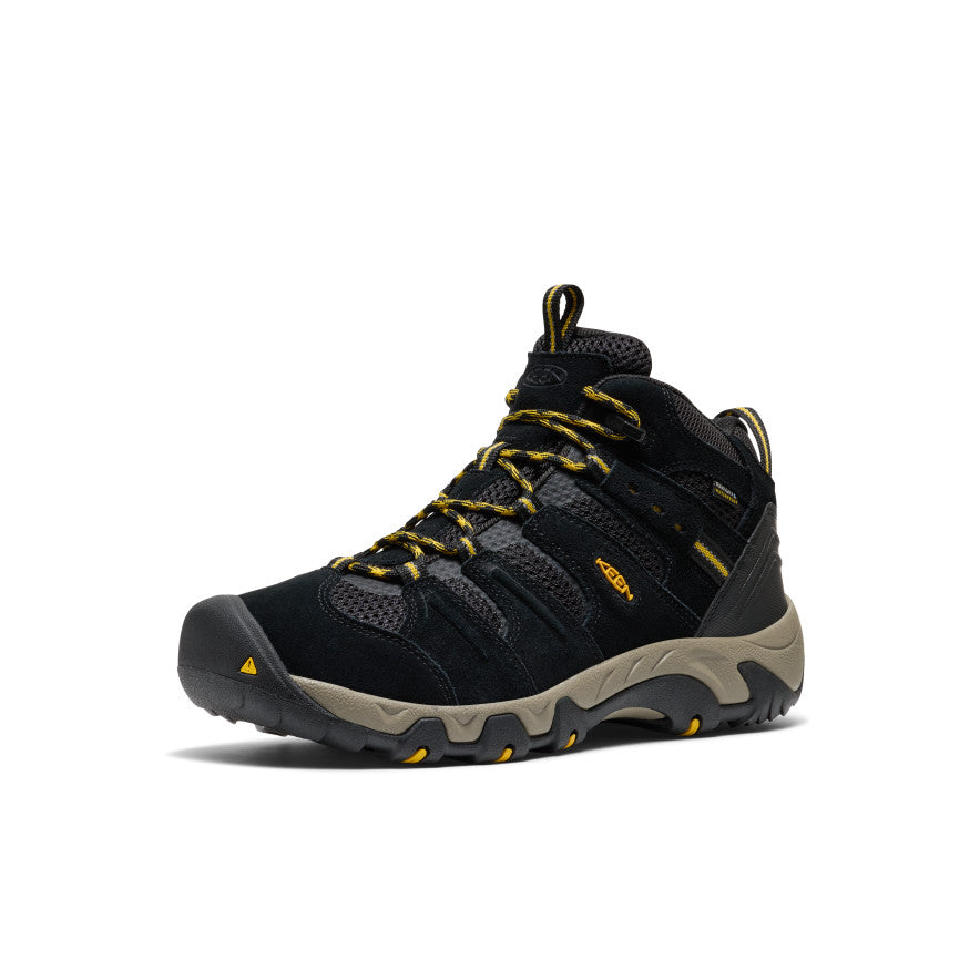 Men's Headout Waterproof Hiking Boot Black/Lemon Curry | Keen