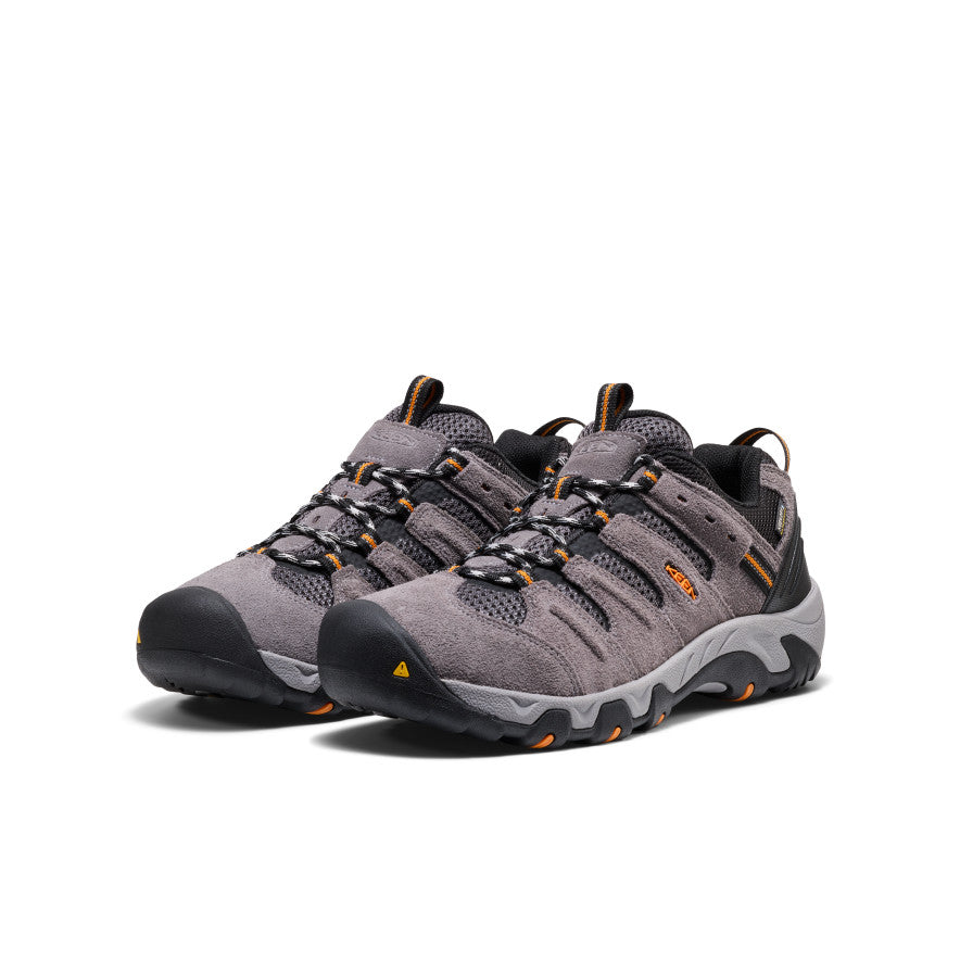 Men's Headout Waterproof Hiking Shoe Steel Grey/Orange Pepper | Keen