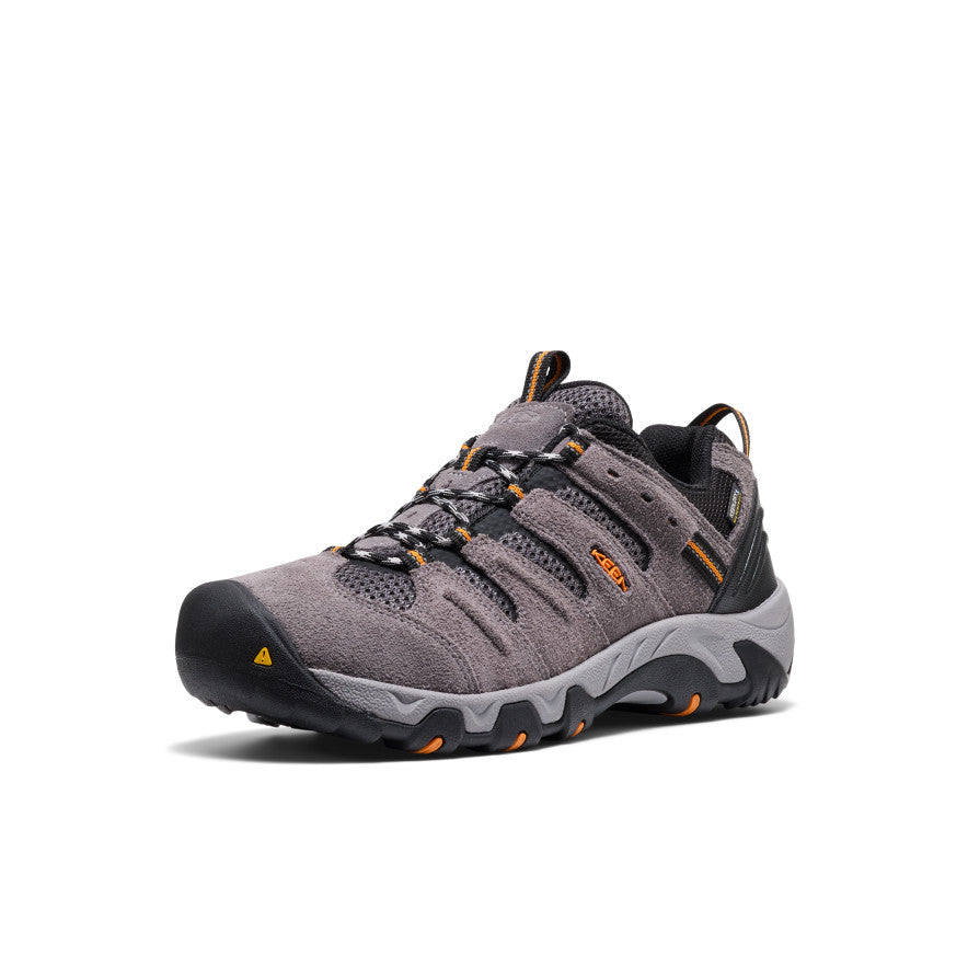 Men's Headout Waterproof Hiking Shoe Steel Grey/Orange Pepper | Keen