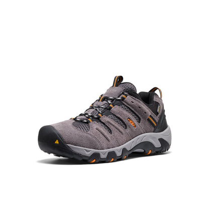 Men's Headout Waterproof Hiking Shoe Steel Grey/Orange Pepper | Keen