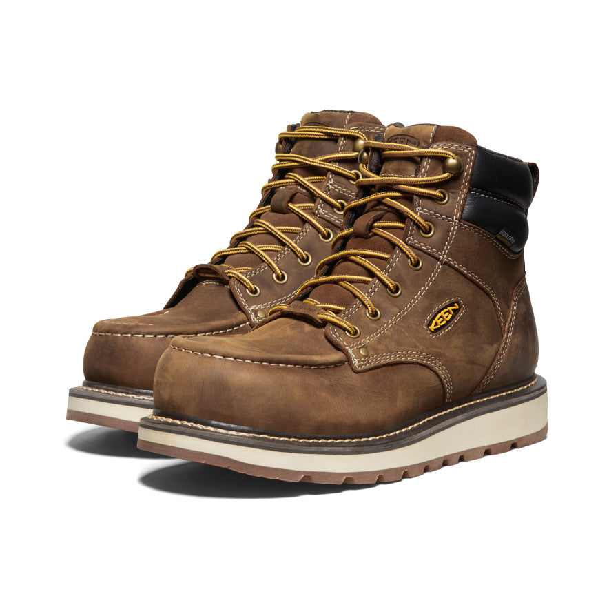 Men's Cincinnati 6" Waterproof Boot (Carbon Toe) Belgian/Sandshell | Keen