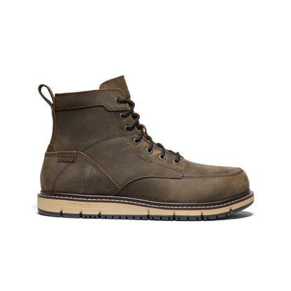 Men's San Jose 6" Waterproof Boot (Aluminum Toe) Cascade Brown/Black | Keen