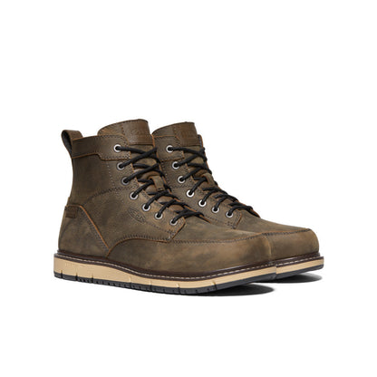 Men's San Jose 6" Waterproof Boot (Aluminum Toe) Cascade Brown/Black | Keen