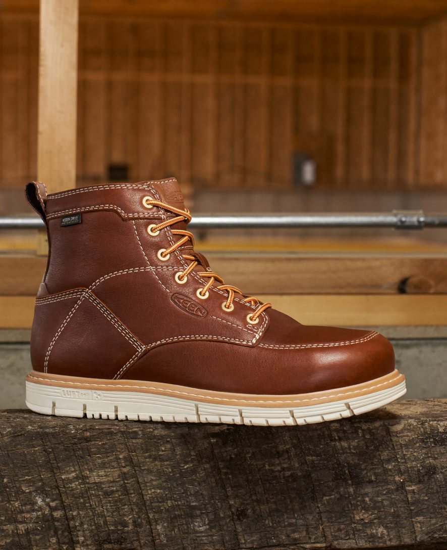 Men's San Jose 6" Waterproof Boot (Soft Toe) Cascade Brown | Keen