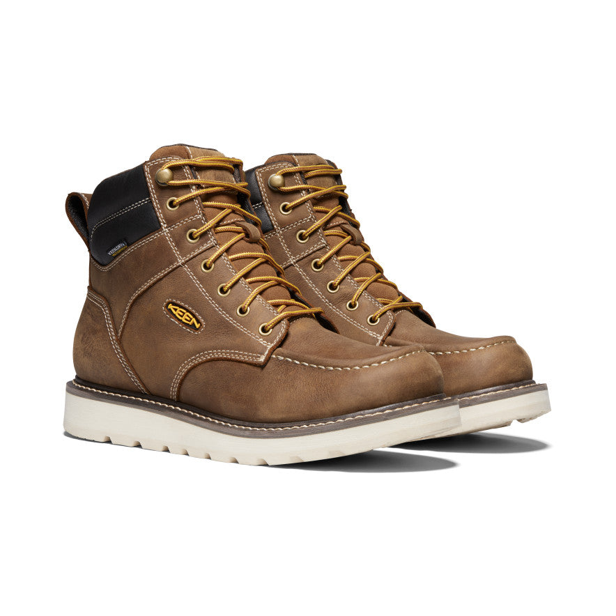 Men's Cincinnati 6" Waterproof Boot (Soft Toe) Belgian/Sandshell | Keen