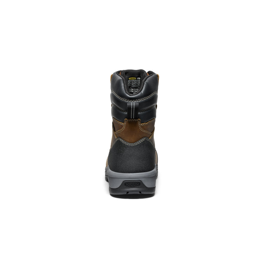 Men's Evanston 8" Insulated Waterproof Boot (Soft Toe) Bison/Black | Keen