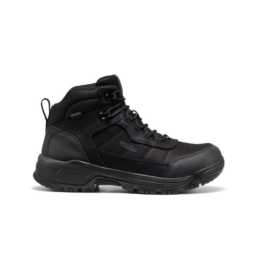 Men's Skokie Waterproof Work Boot (Soft Toe) Black/Black | Keen
